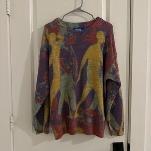 AELFRIC EDEN NEON COLOR BLOCK KNIT SWEATER